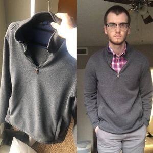 Vineyard Vines Men’s Dark Grey Pullover 1/4 Zip